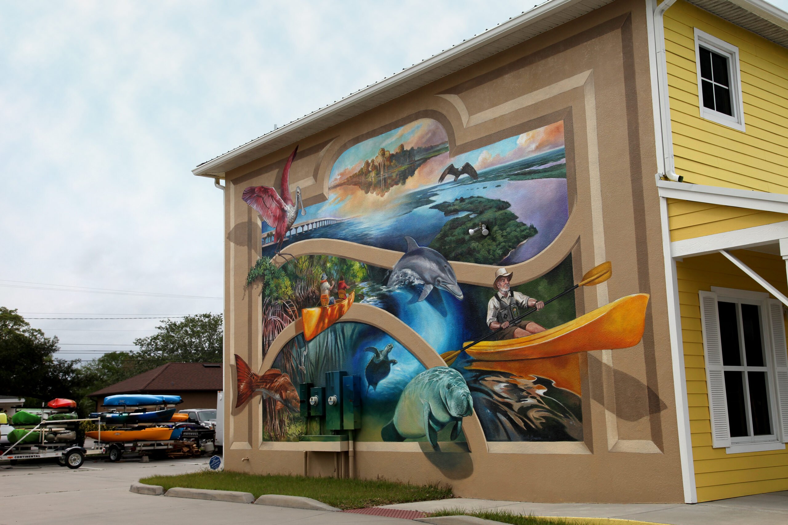 A mural in Downtown Titusville