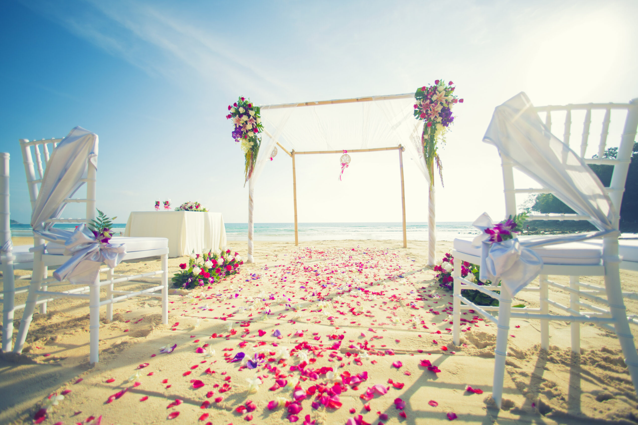 Beach wedding in Cape Canaveral, FL