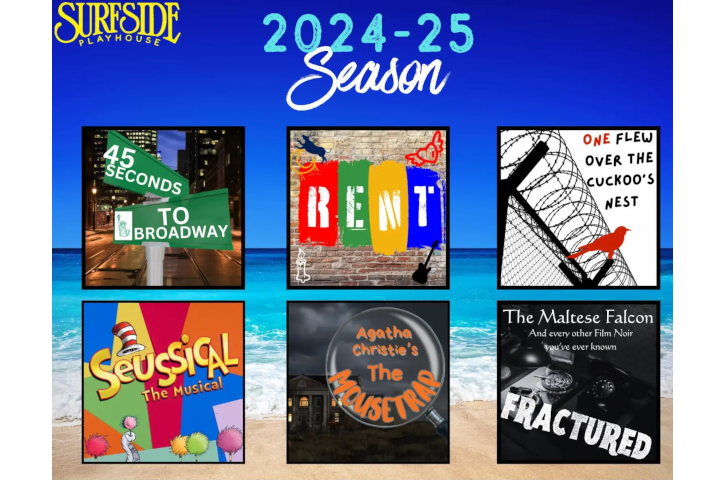 Surfside Playhouse 24-25 Season Flyer
