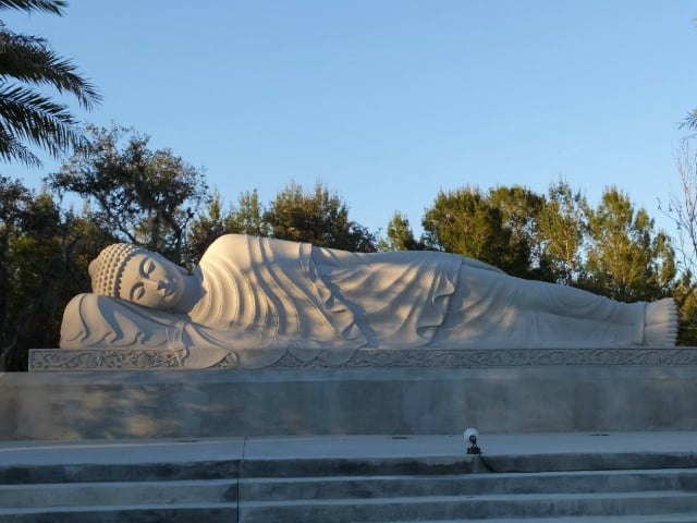 White Sands Buddhist Center Lounging Buddha