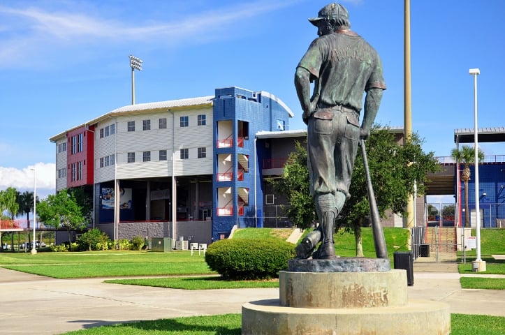 USSSA Space Coast Complex Exterior and Statue