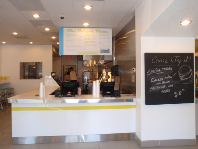 The Burger Place Order Area