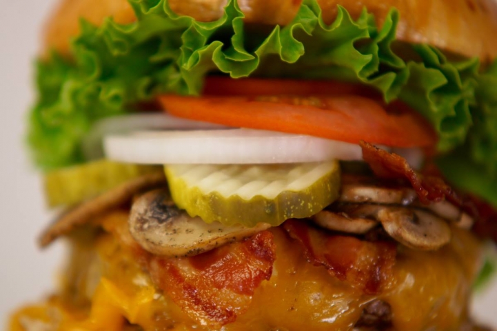 The Burger Place Burger Close-up
