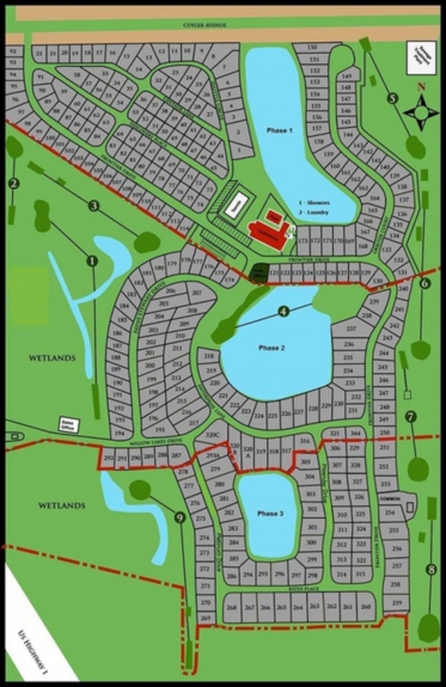 Willow Lakes Titusville Map