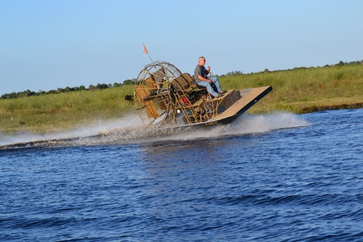 St. John's River Airboat Tour Airboat Full Throttle