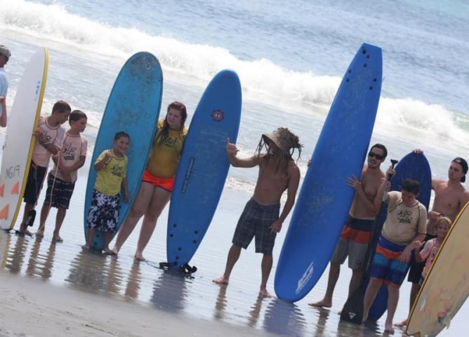 Nex Generation Surfing School Students