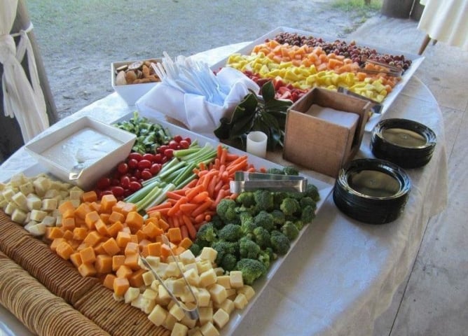 A Chef's Touch Catering Veggies and Cheeses