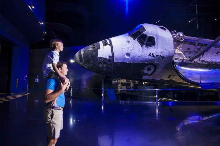 The Shuttle Atlantis Exhibit at the Kennedy Space Center Visitor Complex