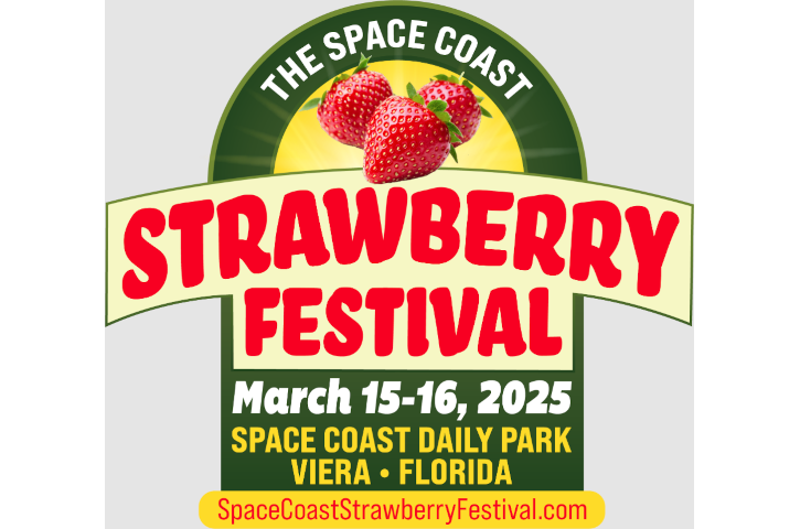 Space Coast Strawberry Fest Logo