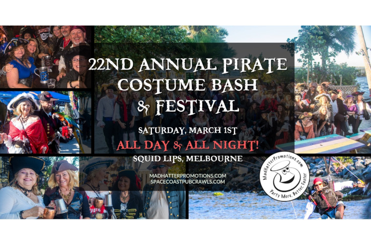 22nd Annual Pirate Costume Bash Flyer