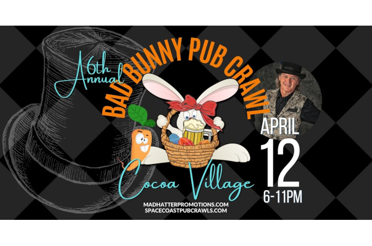 6th Annual Bad Bunny Easter Pub Crawl Banner