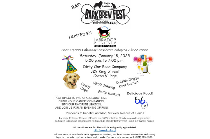 34th Bark Brew Fest Flyer