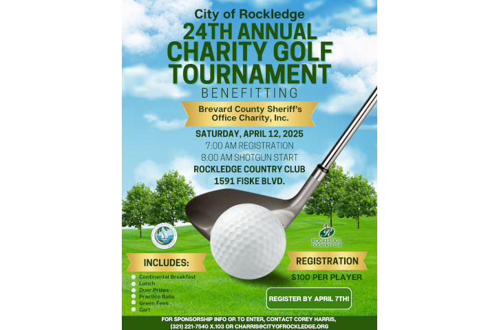 City of Rockledge 24th Annual Charity Golf Tournament Flyer