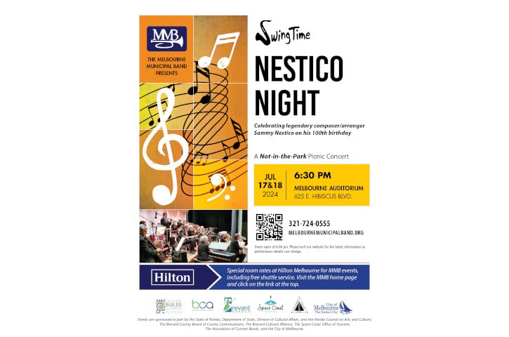Swingtime Concert - Nestico Night - A Not-in-the-Park Concert Flyer