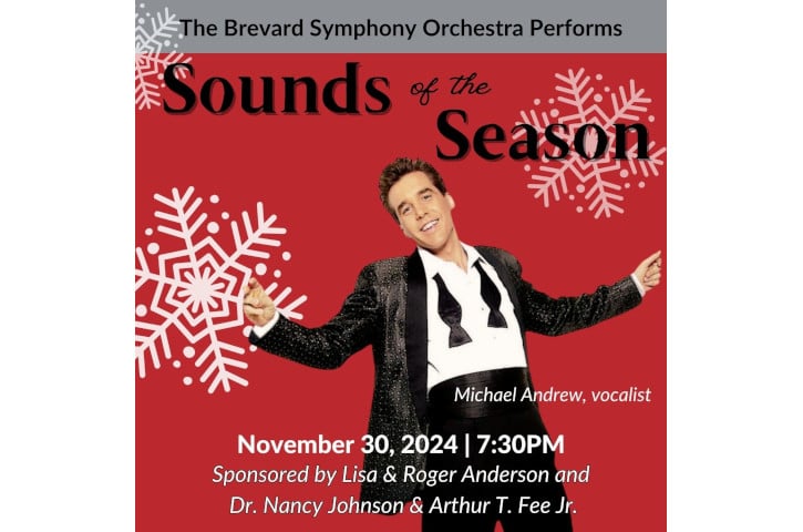 Brevard Symphony Orchestra Sounds of the Season Flyer