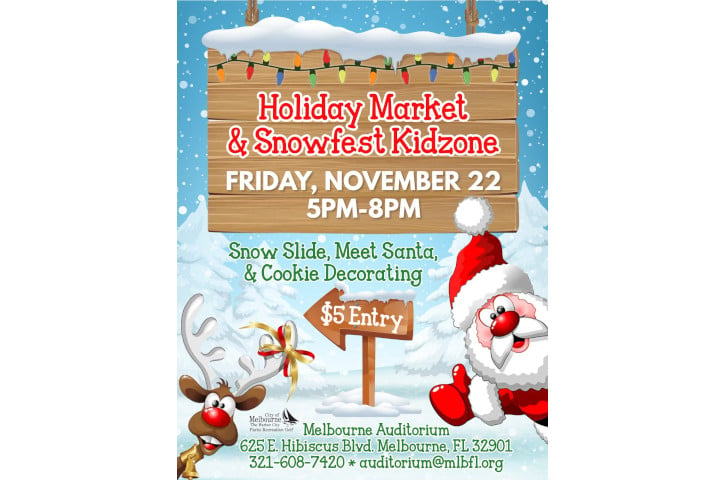 Holiday Market and Snowfest Kidzone Flyer