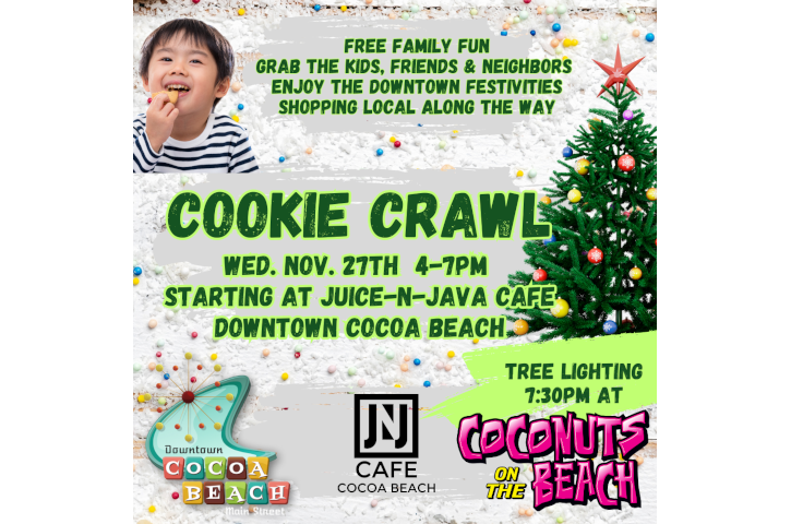 Cookie Crawl and Christmas Tree Lighting Flyer