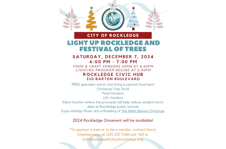 Light Up Rockledge & Festival of Trees Flyer