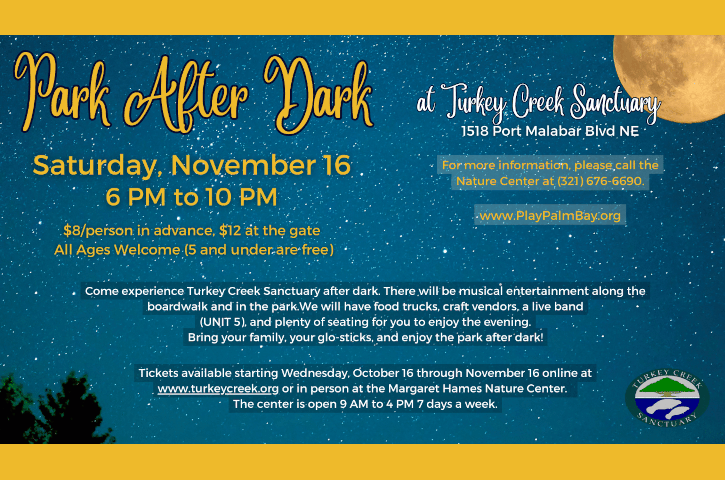 Turkey Creek Park After Dark Flyer