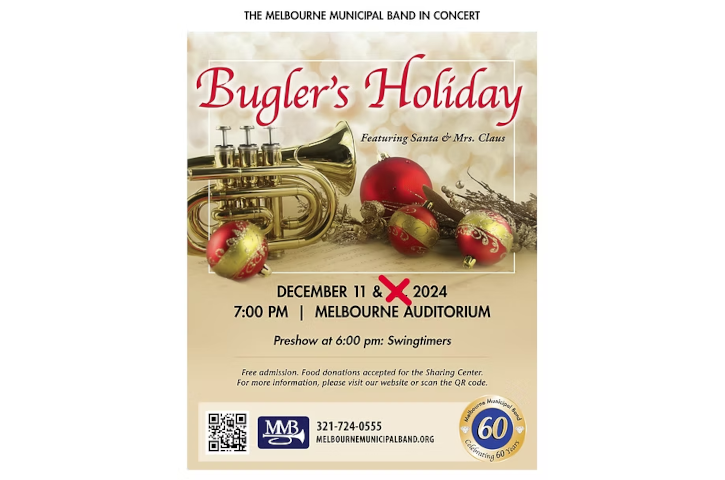 Melbourne Municipal Band Concert Bugler's Holiday Flyer