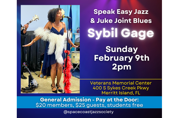 Speakeasy Jazz & Juke Joint Blues by Sybil Gage Flyer